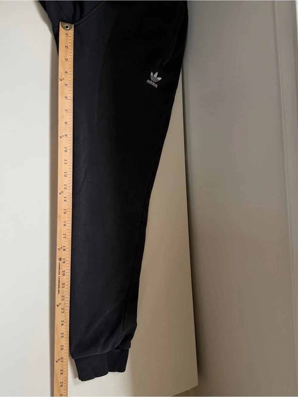 Adidas Original Trefoil Slim Fit Joggers Sweatpants Black Primegreen Size XS